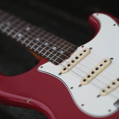 Fender Custom Shop '69 Stratocaster, Relic - Dakota Red over Olympic White image 11
