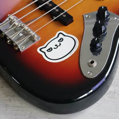 1993 Fender Japan JB62-FL '62 Reissue Jaco Fretless Jazz Bass (Sunburst) image 3