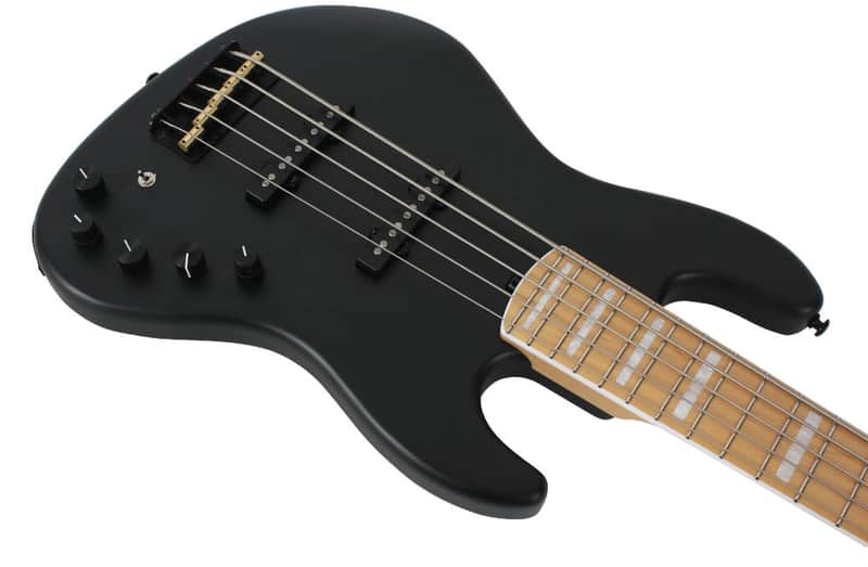 Swing G5V Matte Black Chambered Body Lightweight Active 5 String
