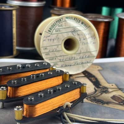 General Vintage Tone 1954 Hand Wound Bridgeport NOS pickup set for Stratocaster ®️ - NOS image 1