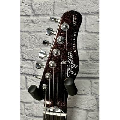 Tagima Stella H2 - Black Orange Sparkle with Case image 3