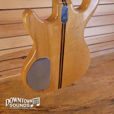 ALUMINUM NECK Early 80s Kramer DMZ-4000 Electric Bass with Kramer Hard Case - Natural, 9lbs 12oz image 12