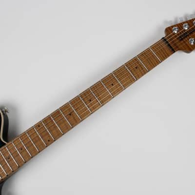 Ernie Ball Music Man Axis Super Sport HH Tremolo Roasted Maple Neck 2021 Yucatan Blue Quilt w/OHSC image 9