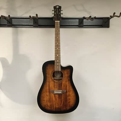 Luna Art Vintage Dreadnought Acoustic/Electric Guitar image 2
