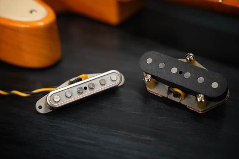 True Vintage Custom™ Telecaster Pickup Set — Handwound | Alnico 3 | Formvar | Blackguard Era Voice | USA Boutique image 1