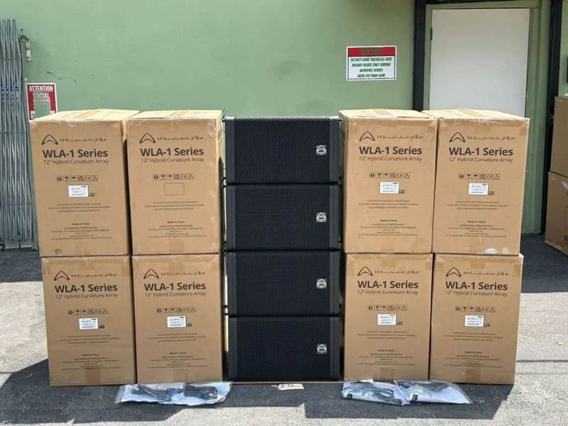 (4) Wharfedale Pro WLA-112-BL Active 12" Line Array #6192 (THS) image 1