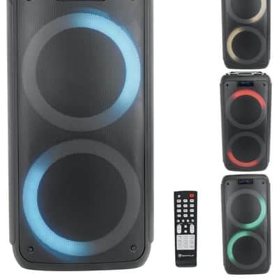 Rockville ROCK PARTY Dual 8" Wireless Rechargeable Karaoke Machine System w/Mic image 5