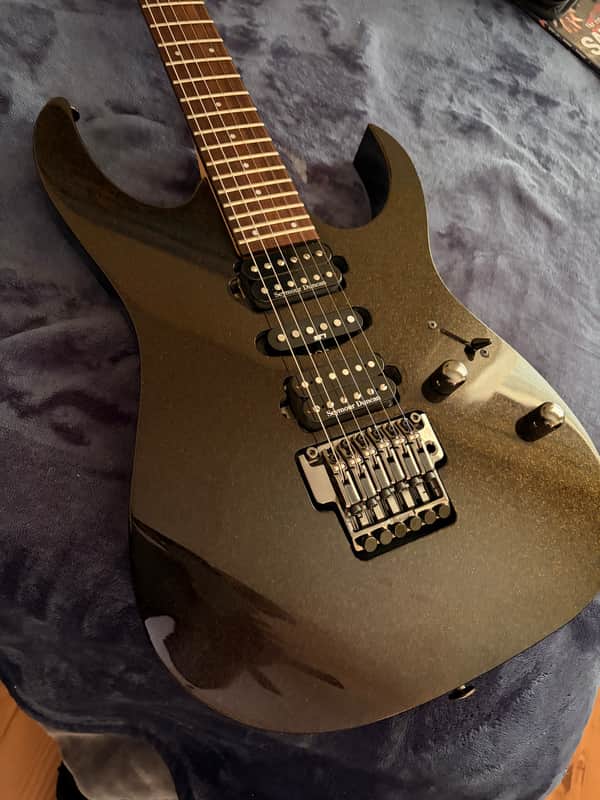 Ibanez RG1570 MRR Prestige / TeamJCraft 2007 - Black with yellow sparkles image 1