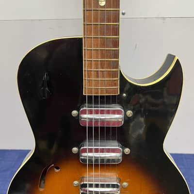 Vintage 1960 Kay Truetone 573 Speed Demon Hollow Body Electric Guitar with Case image 8