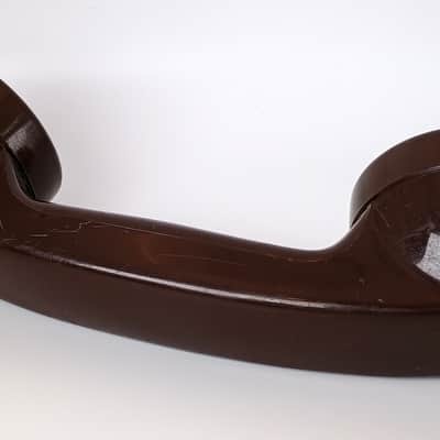 Custom Lo-Fi Telephone Microphone/DJ ‘Lollipop’ Headphone - Northern Electric G1 1960's Handset - Brown image 2