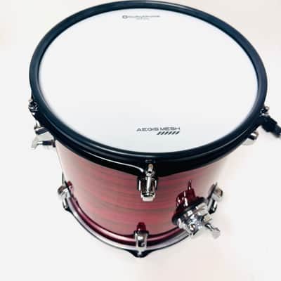 Dolby 12” x 12” Red Wood Floor Tom Electronic Full Shell for Roland Alesis image 3