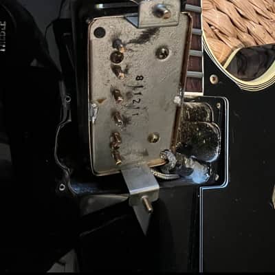 Greco EG Single Cutaway Custom 1981 - Ebony with Gold Hardware image 7
