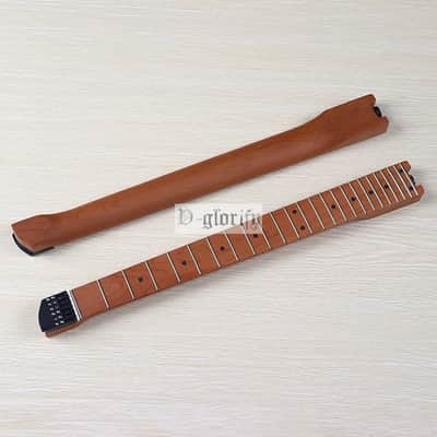 Roasted Maple Wood Headless Guitar 24 Frets Neck image 2