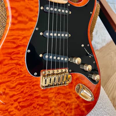 Schecter (ESP) ST-UC430 - Trans Orange 1989 image 3
