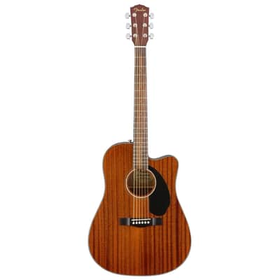 Fender CD60SCE Dreadnought Electro Acoustic Guitar - Mahogany image 2