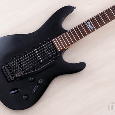 2001 Ibanez Prestige S Series S470 HSH Satin Black w/ Floyd Rose image 1