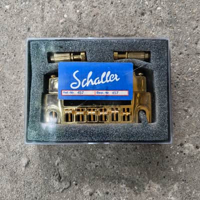 Schaller 457 bridge with fine-tuners gold, Iommi, 456, 458 image 1
