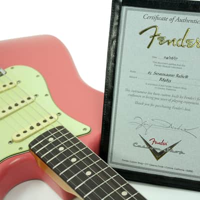 Fender Custom Shop Masterbuilt 1963 Stratocaster Relic by Yuriy Shishkov in Salmon Pink image 9