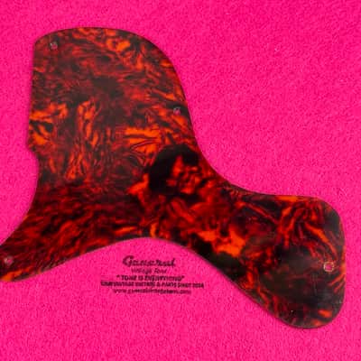 General Vintage Tone Left handed NOS Tortoise nitrate celluloid Pickguard for Les Paul®️ Junior double cut 58/61 image 2