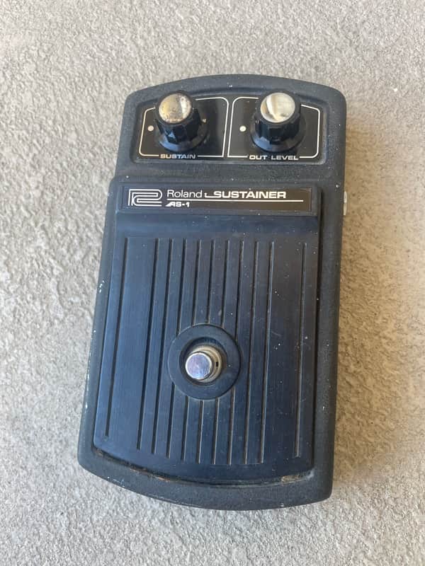 Vintage 1970s Roland Boss AS1 AS-1 sustain sustainor compressor guitar pedal made in Japan image 1
