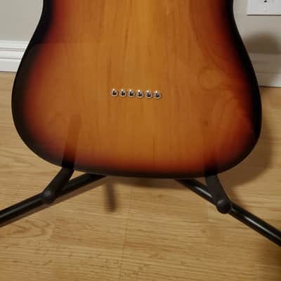 Warmoth Hybrid Tele 2022 - Black-Red-Yellow Burst - Right Hand Reverse image 5