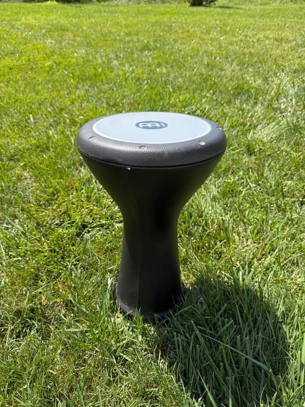 Meinl HE3000 Aluminum Darbuka 2010s - Black Vinyl image 1