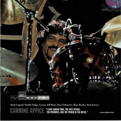 Carmine Appice's Sabian 21" Prototype Ride Cymbal (CA2 #10) SIGNED! image 2
