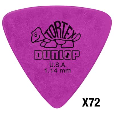 431R114 Tortex Triangle 1,14 mm Sachet de 72 Dunlop image 1