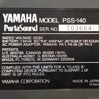 Yamaha PortaSound PSS-140 Synthesizer (YM3812 Chip!) 1988 Japan image 12