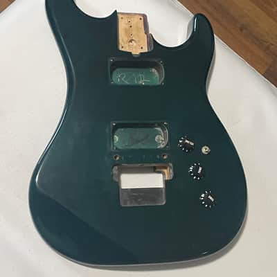 1983 Kramer USA Pacer Imperial C Series Plate Emerald Green Stain Guitar Body Floyd Ready image 3
