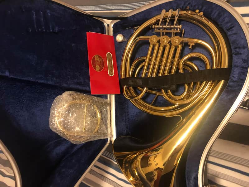 Besson French Horn Made By Josef Lidl With Hardshell Case 412Z-1 Brass image 1
