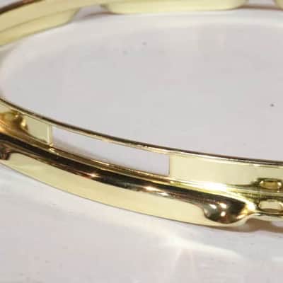 World Max 14" Brass Plated Steel Snare Side hoop 8 lug #2 image 6