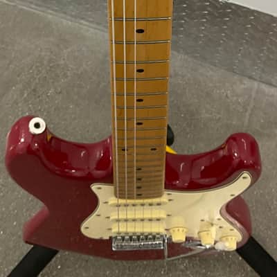 Fender Squier II Stratocaster - 1989 Silver Label - Maple Neck - Red - MIK Korea-Alnico V PUPs image 3