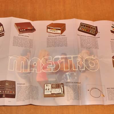 Maestro vintage catalog booklet brochure Fold out brochure includes echoplex, sireco and more! image 9