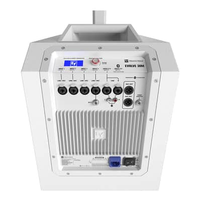 EV Electro-Voice EVOLVE 30M White 1000W Portable Column Speaker w/ Onboard Mixer image 5
