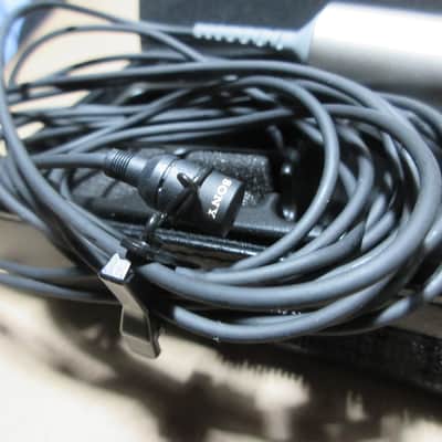 Sony ECM 44B Omnidirectional Lavalier Microphone 2004 - Present - silver image 4