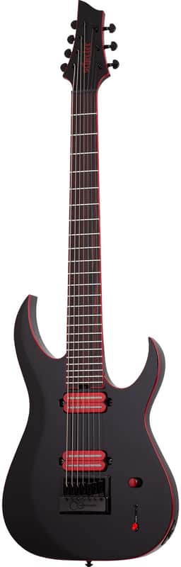Schecter Sunset-7 Red Dawn ET (2025) - Gloss Black image 1