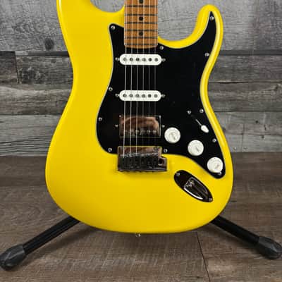 Fender Limited Edition American Ultra II Stratocaster HSS, Roasted Maple Fingerboard, Graffiti Yellow image 3