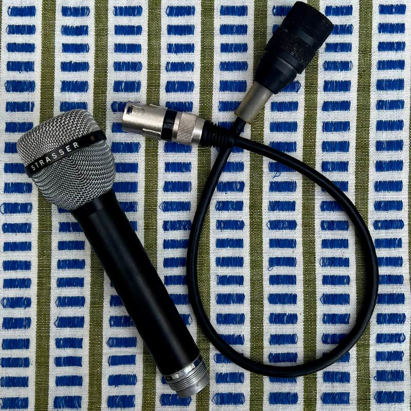 *serviced* 1960's Beyerdynamic M69n (rare Strässer M17N label) Dynamic Microphone Strasser Beyer image 1