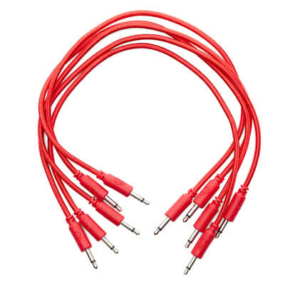 Erica Synths Braided & Soft Eurorack Patch Cables 30 cm (5 pcs) (Red) [Three Wave Music] image 2