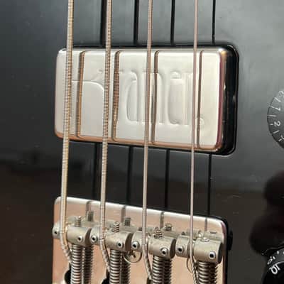 USA Kramer 450B Aluminum Neck Bass Guitar 1970’s - Black W/OHSC image 4