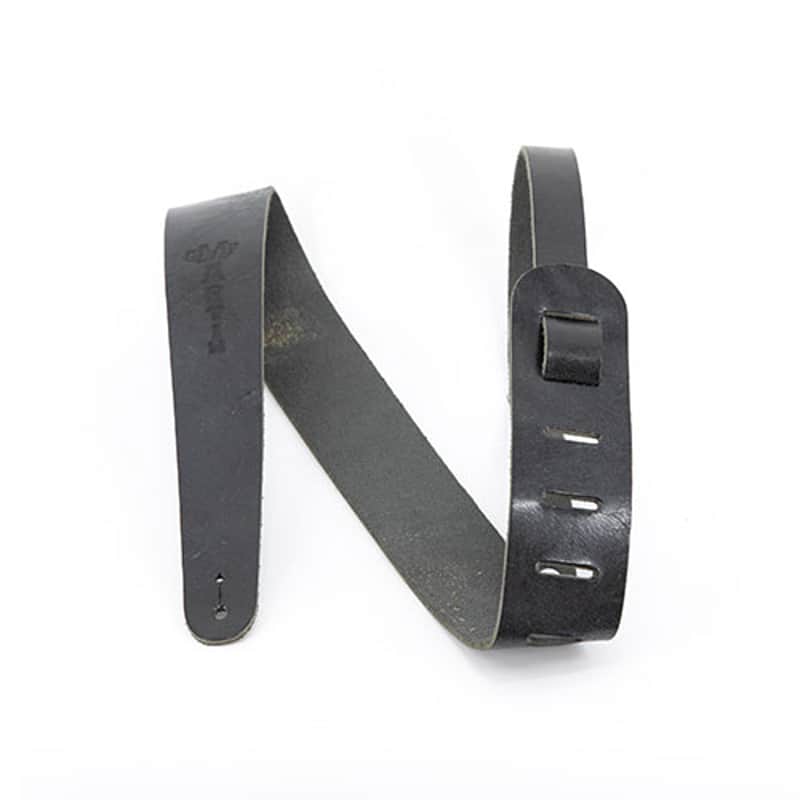 Martin Guitar Strap Leather CFM Logo - Black image 1