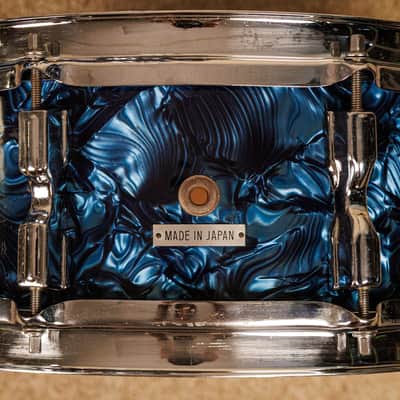 1960s MIJ Blue Diamond Pearl Drum Set 14x20 8x12 14x14 and 5x14 image 14