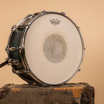 Gretsch Renown 6.5x14 Satin Antique Blue Burst Snare Drum image 12