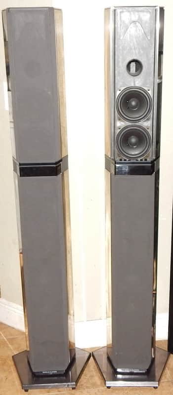 B & O Bang & Olufsen Penta type 6611 vintage tower floor speakers