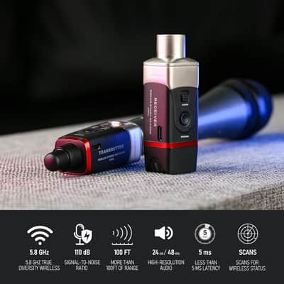 Wireless Microphone System 5.8GHz Wireless XLR Transmitter and Receiver for Dynamic Microphone, Audio Mixer, PA System, Channel Scan Mode image 3
