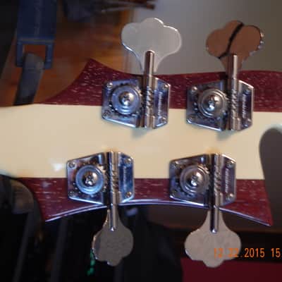 Rickenbacker 4001 cs [ chris squire limited edition] left hand 1996 cream yellow image 5