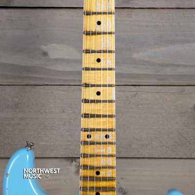 2022 Fender Custom Shop '59 Stratocaster Daphne Blue Heavy Relic image 3