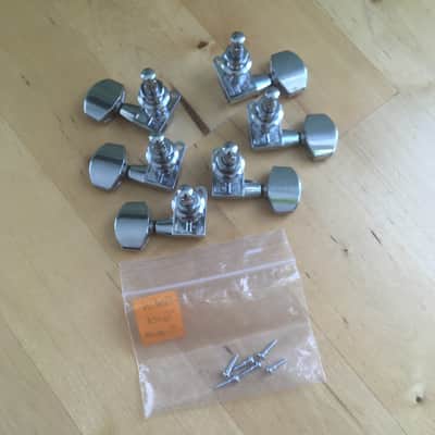 6 Genuine “Martin” Logo Acoustic Guitar Bolt On Chrome Tuners D35 HD28 Low Tab image 14