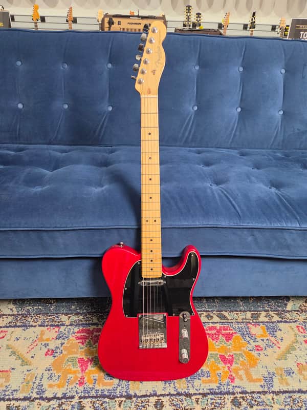 Used Fender American Standard Telecaster Crimson Red w/case image 1